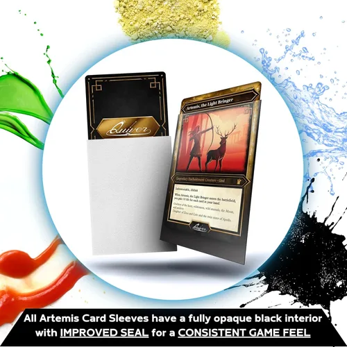 Vista 5 de Quiver Time Paquete de cartas coleccionables blancas para cartas coleccionables y fundas para cartas, compatible con Magic: The Gathering Cards
