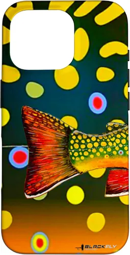 Vista 20 de Brook Trout Fly Fishing Trout Skin Phone Case by Black Fly Case for iPhone 17