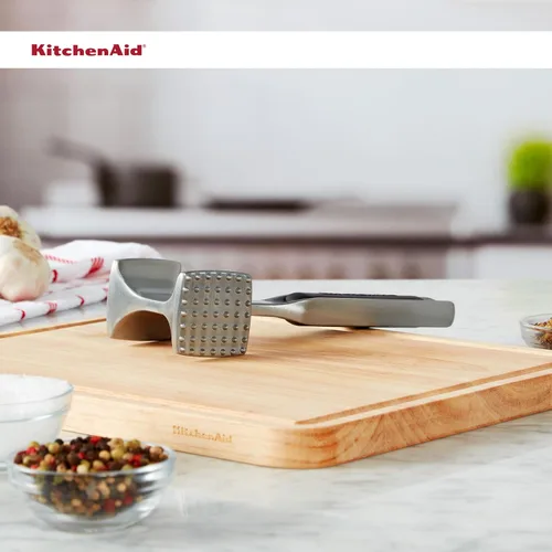 Vista 5 de KitchenAid Ablandador de carne gourmet de múltiples caras para golpear carnes, nueces, mariscos, etc., agujero para colgar para un fácil