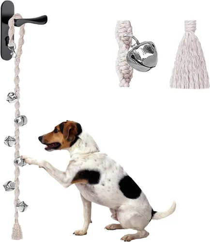 Campanas de Perro para Salir al Aire Libre y Entrenamiento de Orinal para Cachorros, Campana de Puerta de Perro Ajustable para Ir al Baño, Hecho a