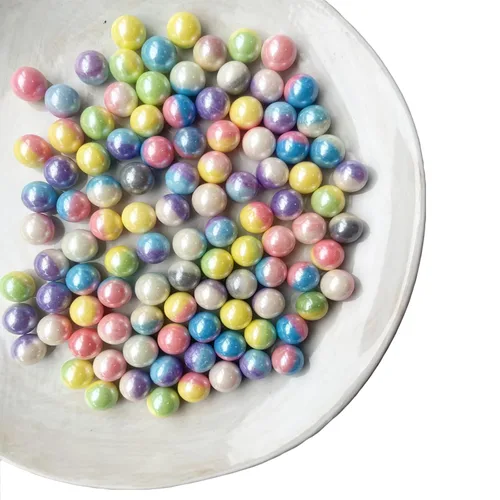 Vista 8 de Weraru Espolvoreados de azúcar de perlas rosas comestibles, mezcla de dulces para hornear, decoración de pasteles comestibles, toppers de cupcakes