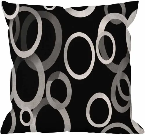 Vista 10 de HGOD DESIGNS Funda de almohada de rayas abstractas, geométricas multicolor y textura de tinta verde azulado, fundas de almohada decorativas de lino