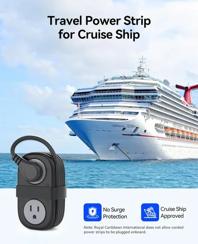 Vista 8 de Regleta de alimentación de viaje, ORICO 4 tomas de corriente 3 puertos USB (1 USB C) con cable de extensión corto envuelto de 4 pies, regleta