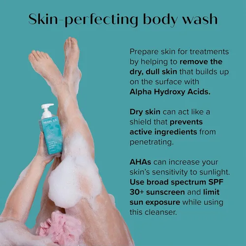 Vista 6 de Medix 5.5 Gel de Limpieza Corporal Exfoliante de Ácido Glicólico + Ácido Láctico Borrador de Protuberancias KP Exfoliante AHA para el Cuidado