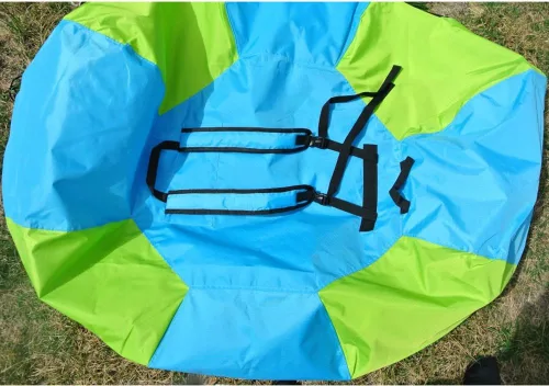 Vista 4 de Paramotor Parapente bolsa de embalaje rápido anti agua que salpica el bolso del parapente Verde