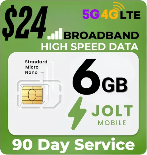 Vista 13 de Kit de iniciación - Tarjeta SIM de datos Jolt Mobile para cámara, rastreadores GPS, routers, tabletas y dispositivos IoT - Kit SIM 3 en 1, estándar