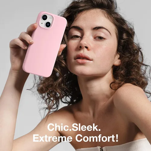 Vista 1347 de GONEZ Funda magnética para iPhone 14, compatible con Magsafe, con protector de pantalla + protector de cámara, forro de microfibra antiarañazos