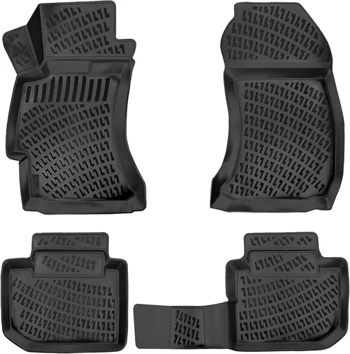 Vista 10 de RizLiner Alfombrillas de goma 3D para automóvil para Mazda 3 2010-2013, medidas con láser, para todo tipo de clima, resistentes, impermeables, sin