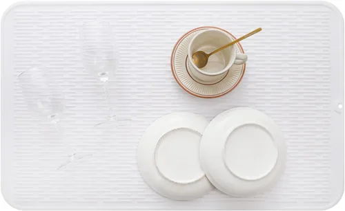 Vista 993 de MicoYang Alfombrilla de Silicona para Secar Platos de Múltiples Usos, Fácil de Limpiar, Ecológica, Alfombrilla de Silicona Resistente al Calor