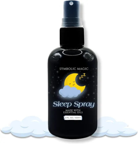 Symbolic Magic Spray para dormir – Lavanda calmante y aceites esenciales, niebla de almohada para dormir profundo, aromaterapia, calmante hora de
