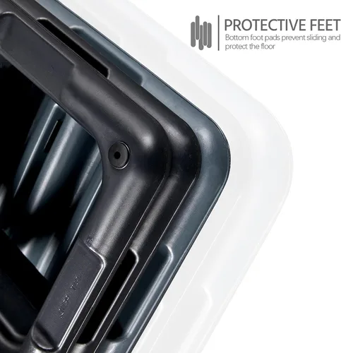 Vista 8 de Yaheetech Escalón aeróbico, plataforma de ejercicio aeróbico ajustable de 4-6-8 pulgadas, tamaño del club de salud con elevadores y superficie