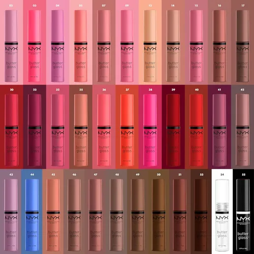 Vista 5 de NYX MAQUILLAJE PROFESIONAL Brillo de mantequilla azúcar moreno brillo de labios no pegajoso - Cinnamon Roll (Gris Marrón)