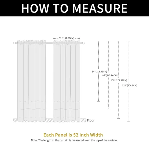 Vista 71 de SpaceDresser Cortinas traslúcidas impermeables para patio y exteriores – 2 paneles de cortina transparente con bolsillo para barra para sala