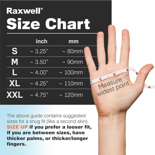 Vista 7 de Raxwell Orange Nitrile Gloves 8.5 Mil - Powder-Free Puncture-Resistant Protection - Diamond-Texture Work Gloves with Grip