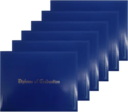 Vista 34 de GraduationMall Cubierta impresa para diploma para certificado 8.5 x 11 pulgadas, color negro, paquete de 1