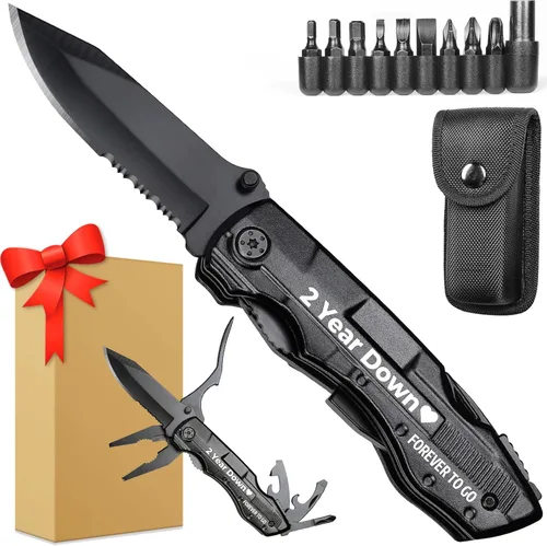Vista 24 de Navaja multiherramienta, grabada con la frase “Best Brother Ever”, regalos de Navidad para el hermano, ideas de regalo de cumpleaños, gadgets