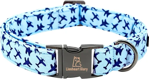 Vista 43 de Lionheart glory Collar de perro, collar azul para perros pequeños, collar de dinosaurio ajustable para perros pequeños, regalo para mascotas