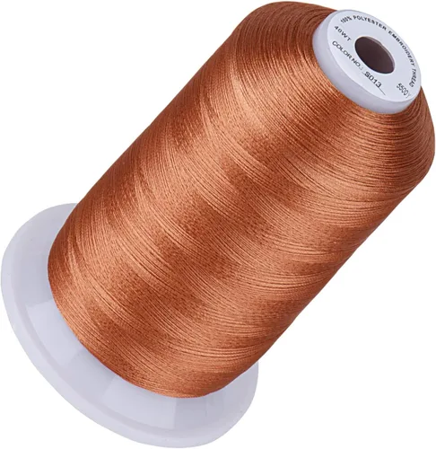 Vista 138 de Simthread 5500 yardas de hilo de bordar, 5000M de alto rendimiento 40WT 100% poliéster – Más de 170 colores vívidos, clasificado de alta velocidad