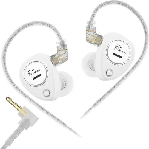 Vista 12 de KZ Taurus iems para juegos con micrófono, negro transparente claro negro