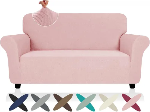 Vista 97 de ZNSAYOTX Funda súper elástica para silla (30"-47"), nuevas fundas de silla a rayas para sala de estar, aptas para perros y mascotas, protector