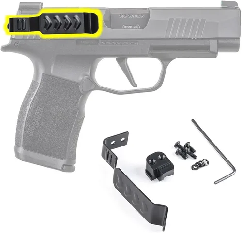 Vista 11 de Clip delgado para pistola de perfil bajo, funda de transporte oculta minimalista IWB, fácil de instalar