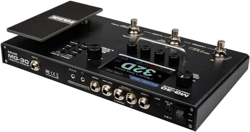 Vista 6 de NUX MG-30 Pedal de Multiefectos para Guitarra Procesador de Modelado de Amplificador para Guitarra/Bajo/Acústica, Cargador IR, Algoritmo White-Box