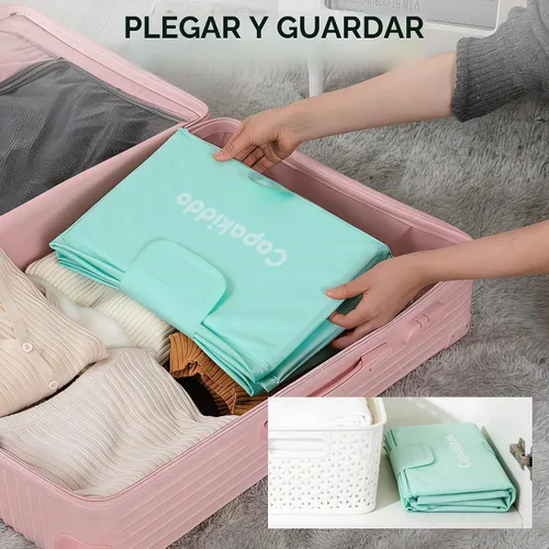 Vista 3 de Bañera plegable para bebé, ahorro de espacio y fácil de limpiar