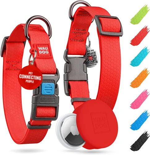 Vista 32 de WAUDOG Collar de Perro Impermeable - Collar de Perro Ajustable para Perros Grandes, Pequeños y Medianos - Collar de Perro Desmontable Impermeable