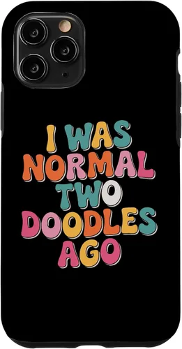Vista 29 de I was Normal Two Doodles Ago Doodle Lovers Dog Parent Case for iPhone 16