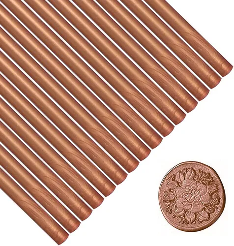 Vista 10 de 15 barras de sellado de cera para pistola de pegamento para sello de cera, palos de sellado de cera plateada para invitaciones de boda, tarjetas