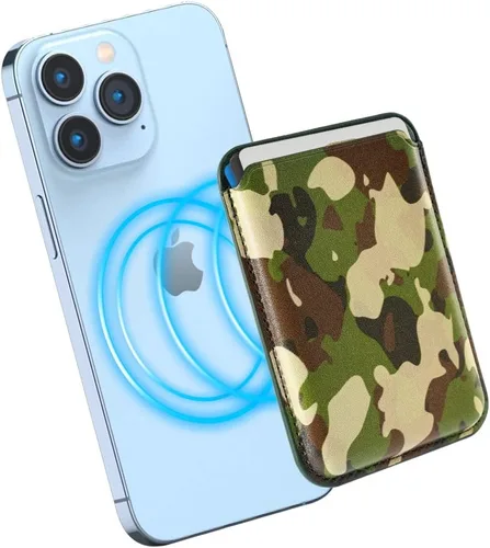 Vista 8 de TWZKG Cartera para MagSafe, Soporte para 3 Tarjetas, Cartera Magnética Delgada para Teléfono para iPhone 17/16/15/14/13/12 Pro Max Plus Air Series