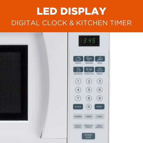 Vista 4 de Comercial Chef 5 en 1 Microondas de Encimera con Freidora de Aire Combo, Capacidad de 0.9 pies cúbicos, Microondas con Freidora de Aire, Horno