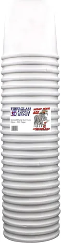 Vista 3 de Fiberglass Supply Depot Copas de pistola de gel 25pc -1Qt Paper Cups