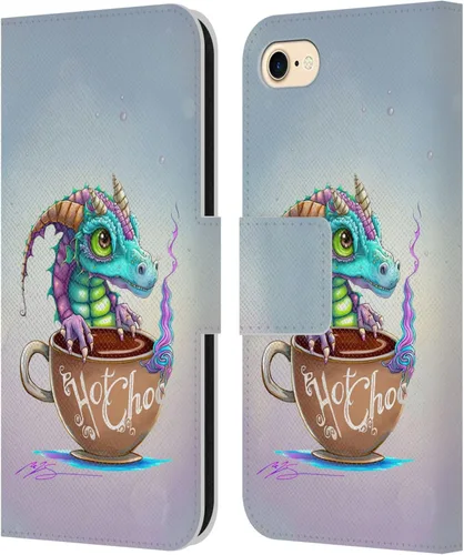 Vista 63 de Head Case Designs Officially Licensed Ruth Thompson Boba Tea Cup O Dragons Leather Wallet Case Compatible with Apple iPhone 7 Plus / 8 Plus