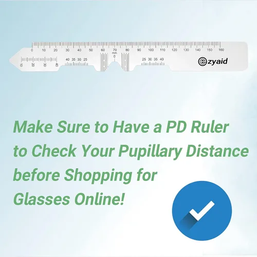 Vista 4 de Ezyaid Regla PD con manual de instrucciones – Regla de distancia pupilar para medición de distancia de pupila, herramienta de medición de PD