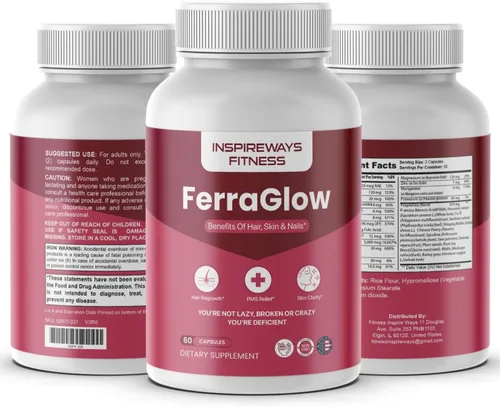 Vista 4 de Vital Iron Support Cápsulas con Bisglicinato de Hierro Lactoferrina Vitamina C, B12 y Máxima Absorción (60 Cápsulas)