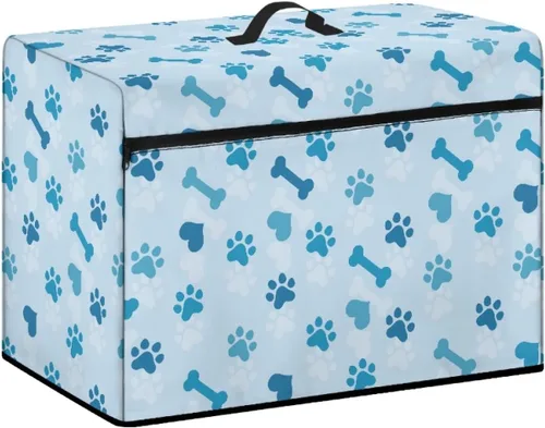 Vista 29 de Funda para máquina de coser de flores hippie grande, cubierta antipolvo, protección de fácil limpieza para máquina de coser, resistente a