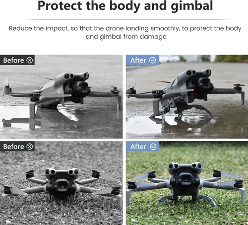 Vista 3 de STARTRC Tren de aterrizaje para DJI Mini 5 Pro Accesorios, Plegable Extendido Liberación Rápida Drone Protector para DJI Mini 5 Pro Fly More Combo