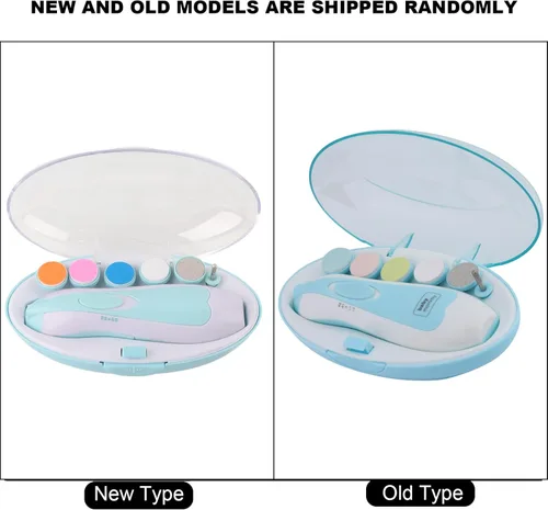 Vista 9 de Cortador de uñas para bebé, juego de cortaúñas eléctrico para bebés, kit de lima de uñas de seguridad para bebés, herramienta de recorte de dedos