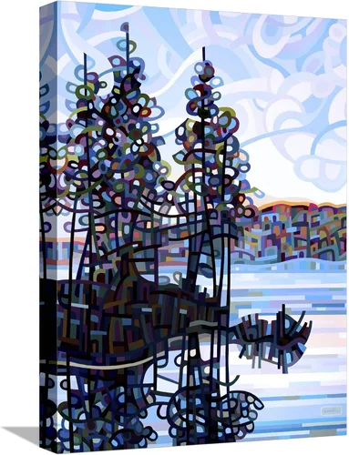 Vista 7 de AllPosters Mandy Budan - Impresión giclée de pared con marco negro de Haliburton Morning on Black Frame de 12 x 16 pulgadas