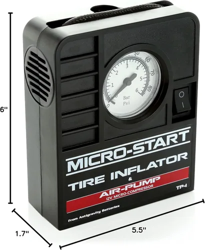 Vista 6 de Inflador de neumáticos con baterías antigravedad AG-MSA-9.