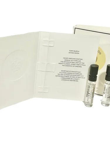 Vista 3 de Tory Burch Divine Moon Eau De Parfume Muestra Spray Perfume Mujer 0.1 fl oz / 0.05 oz (juego de 3)