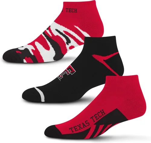 Vista 14 de For Bare Feet Paquete de 3 calcetines tobilleros unisex para adultos de la NCAA Camo Boom