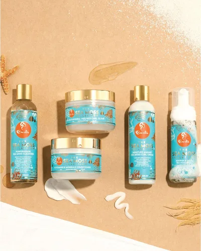 Vista 5 de Curls Crema con imán de humedad de musgo marino, atrae y bloquea la humedad, define, esculpe ondas y controla el encrespamiento, para todo tipo de 8