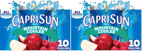 Vista 10 de Capri Sun Mountain Cooler - Bebida de jugo de frutas con sabor natural, caja de 10 unidades, bolsas de 6 onzas líquidas