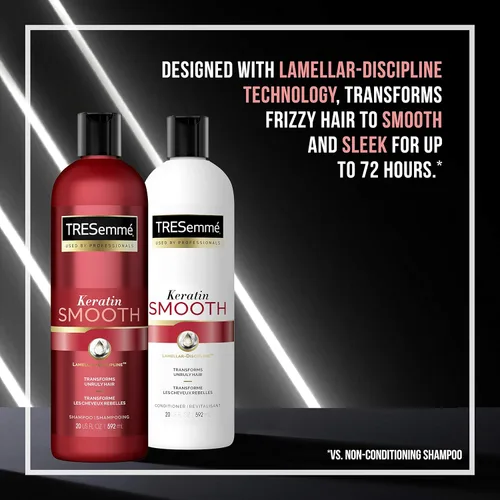 Vista 7 de TRESemmé Conditioner for Dry Hair Keratin Smooth for Sleek, Smooth, Shinier Hair 20 oz