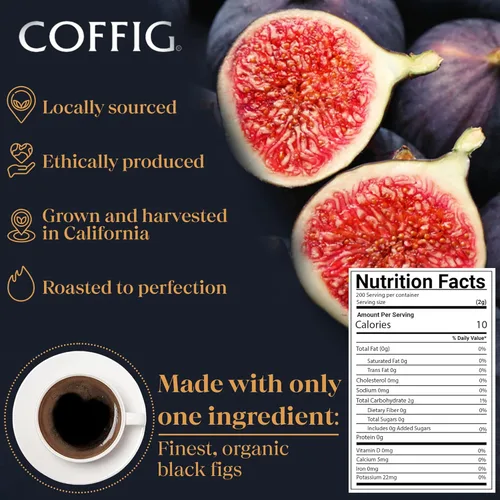Vista 7 de Coffig Original – Sustituto del café y alternativa – Café de higo tostado – Bebida energética a base de hierbas sin cafeína y bebida saludable