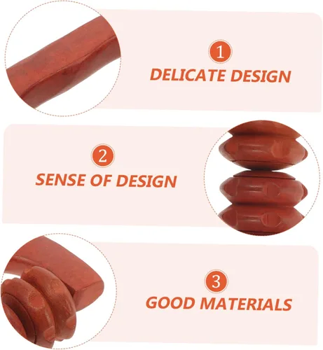 Vista 5 de FOMIYES Wooden Massage Roller Handheld Muscle for Relaxation and Portable Body Massage Tool for Home Gym and Travel Use