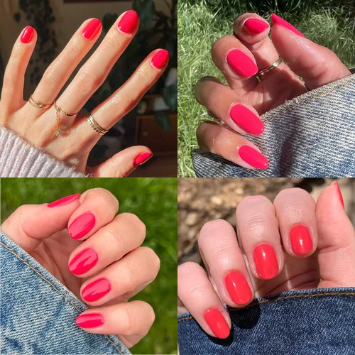 Vista 4 de Olive & June - Esmalte de uñas de secado rápido, Pomodoro Fast-drying, smudgeproof color; 15-free, vegan, cruelty-free; lasts up to 5 days