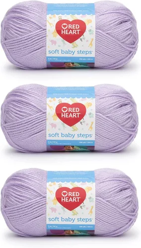 Vista 12 de Red Heart Soft Baby Steps madeja de lana, Aqua
